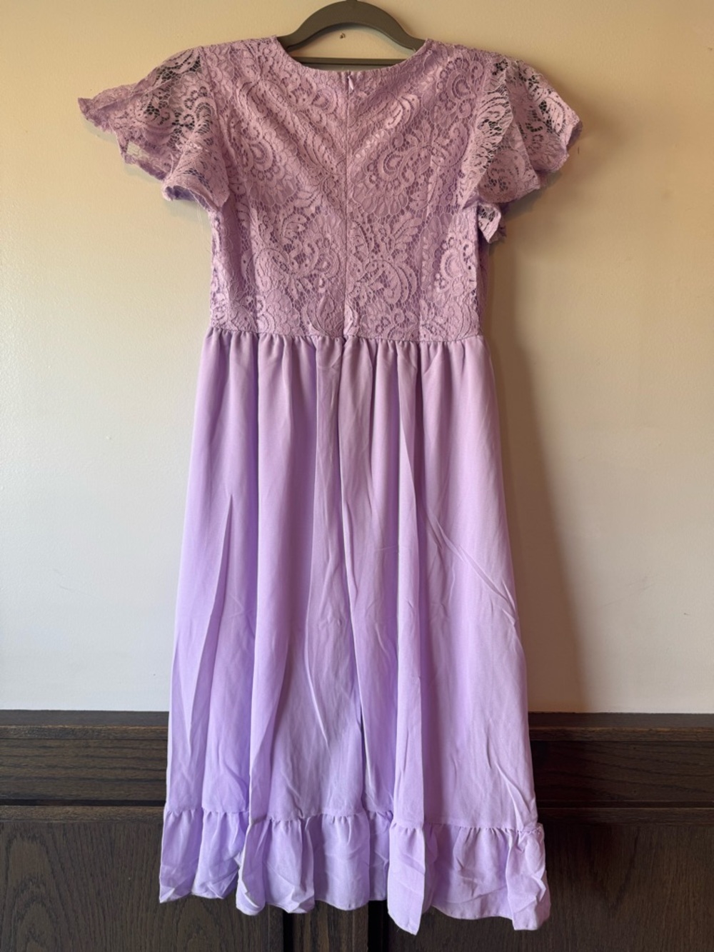 Mitilly Girls' Lavender Lace Bodice Dress NWOT 12/13 - Picture 2 of 6